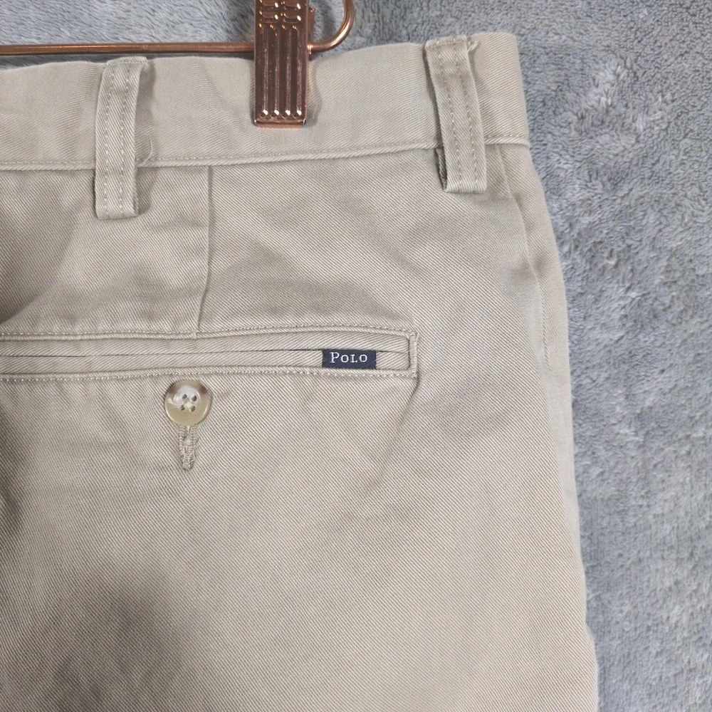 Polo Ralph Lauren Classic Fit Khaki Chino Pants Mens 38x32 Tan Cotton